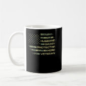 Mug Mari Daddy Protecteur Héros Vétérinaire USA Drapea (Gauche)