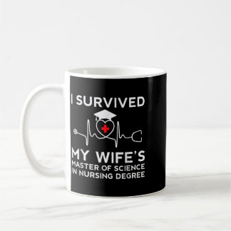 Mug Mari de femme survivant au diplôme universitaire M