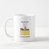 Mug Mari de travail Joyeux anniversaire (Gauche)
