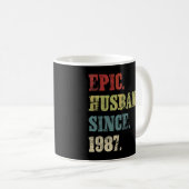 Mug Mari épopé depuis 1987 35e anniversaire de Mariage (Devant droit)