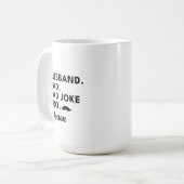 Mug mari papa blague Funny Fête des pères cadeau pour  (Devant gauche)