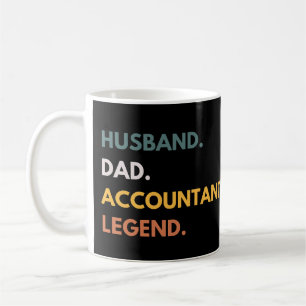 Mug Mari Papa Comptable Légende Drôle Comptabilité