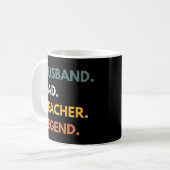 Mug Mari papa enseignant légende Funny Professeurs (Devant gauche)