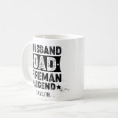 Mug Mari Papa Pompiers Légende  (Devant gauche)