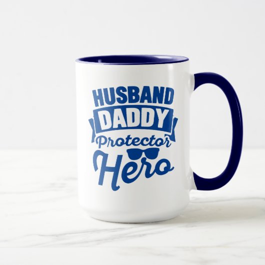 Mug Mari. Papa. Protecteur. Héros. (Droite)