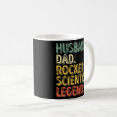 Mug Mari papa Rocket Scientist Légende Drôle Père (Devant droit)