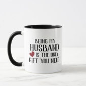 Mug Mari Saint Valentin Drôle (Gauche)