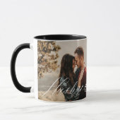Mug Mari Script Coeur Grateful Chaque Moment Photo (Gauche)