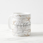 Mug Mariage à la plage de l'océan tropical étoile de m (Devant gauche)