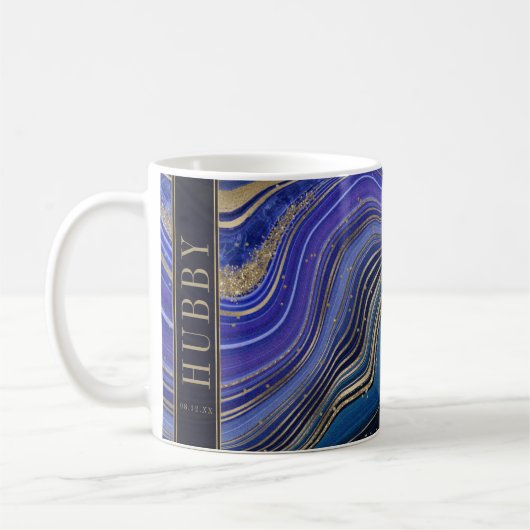 Mug Mariage Abstrait Hubby Midnight ID827 (Gauche)