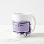 Mug Mariage Abstrait violet (Devant droit)
