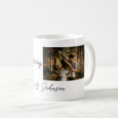 Mug Mariage Anniversaire ajouter nom année image texte (Devant droit)