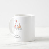 Mug Mariage Anniversaire Marié Couple Heart Canoe (Devant gauche)