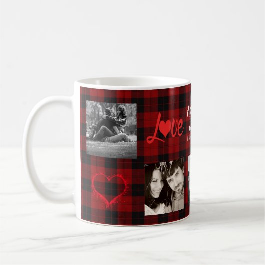 Mug Mariage/Anniversaire/Vow Renouvellement PHOTO COLL (Gauche)