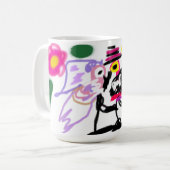 Mug Mariage aux flamants roses (Devant gauche)