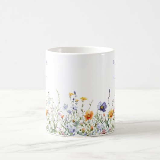 Mug Mariage aux fleurs sauvages (Centre)