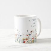 Mug Mariage aux fleurs sauvages vibrantes (Devant droit)