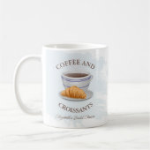 Mug Mariage avec café et croissants (Gauche)