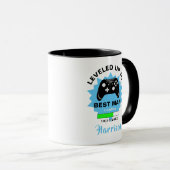 Mug Mariage Best Man Levelup Gamer Fun Glass (Devant droit)