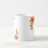 Mug Mariage Champêtre de Feuilles d'Automne (Centre)