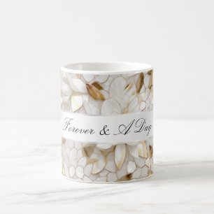 Mug Mariage Chic Gold Glam White Lotus Flowers