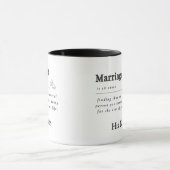 Mug Mariage, Citations Drôle Pour Le Mari Et La Femme  (Centre)