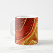 Mug Mariage d'âge Abstrait Wifey Hot Orange ID827 (Devant gauche)