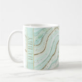 Mug Mariage d'agrégation Abstrait Hubby Mint ID827 (Gauche)