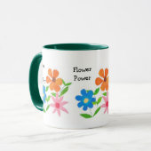 Mug Mariage d'alimentation de fleurs personnalisab (Devant gauche)