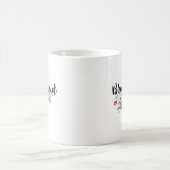 Mug Mariage d'aquarelle de Rose de rougissement Brides (Centre)