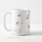 Mug Mariage d'aquarelle Fleur sauvage Delicate ID1102 (Gauche)