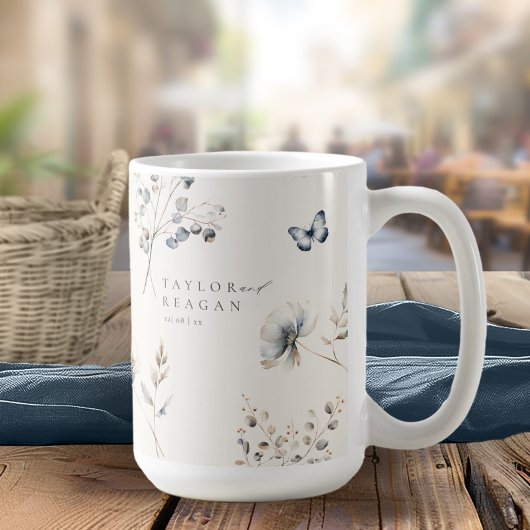 Mug Mariage d'aquarelle Fleur sauvage Delicate ID1102