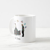 Mug Mariage de chambre de mariée moderne et élégant (Devant gauche)