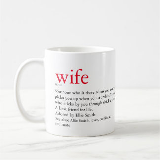 Mug Mariage de définition de la femme mariée / anniver