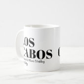 Mug Mariage de destination personnalisée Bienvenue à L (Devant gauche)