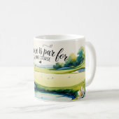 Mug Mariage de golf sur le parcours (Devant droit)