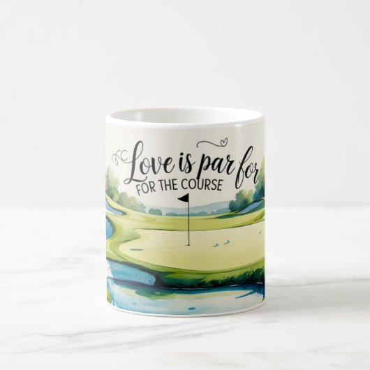 Mug Mariage de golf sur le parcours (Centre)