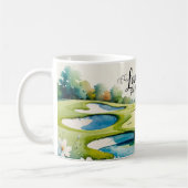 Mug Mariage de golf sur le parcours (Gauche)