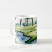Mug Mariage de golf sur le parcours (Devant gauche)