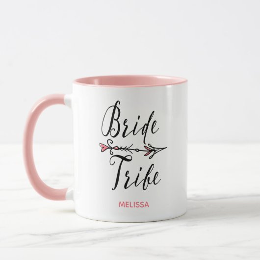Mug Mariage de la mariée de la tribu main tiré flèche (Gauche)