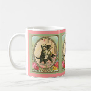 Mug Mariage de la mariée et du marié chat