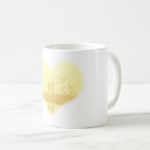 Mug Mariage de la plage de Coeur Jaune (Devant droit)