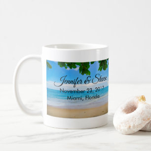 Mug Mariage de l'île de vacances Tropical Beach