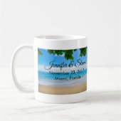 Mug Mariage de l'île de vacances Tropical Beach (Gauche)