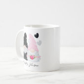 Mug Mariage de mariée et de mariée rose mignonne (Devant gauche)