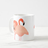Mug Mariage de plage de Flamants roses roses (Devant gauche)