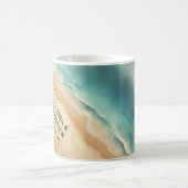 Mug Mariage d'été à l'aquarelle sur la plage océane (Centre)