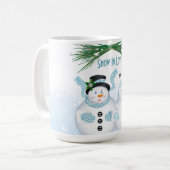 Mug Mariage d'hiver sous la neige (Devant gauche)
