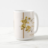 Mug Mariage doré personnalisé (Devant droit)