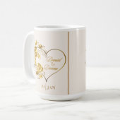 Mug Mariage doré personnalisé (Devant gauche)